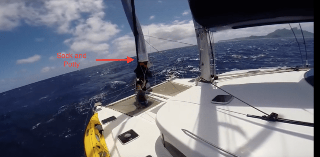 asymmetric potty and sock